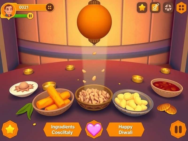 Kachori Wonder gameplay screenshot showing ingredients being combined